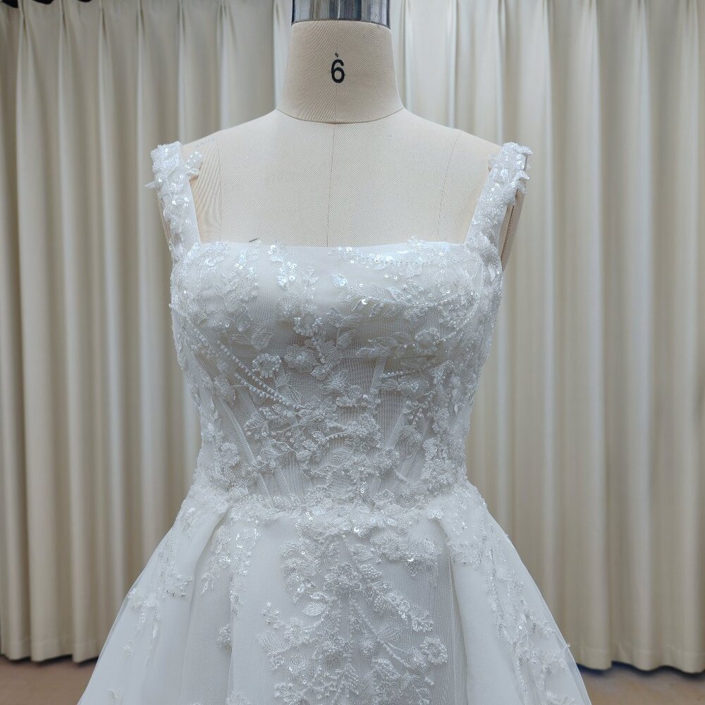 Darius Cordell - C2025-CPieper - sleeveless a-line flower beaded wedding gown